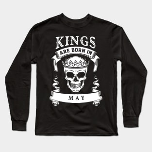 Kings Are Born In May Long Sleeve T-Shirt